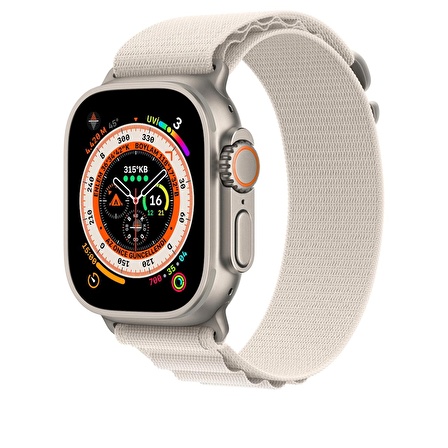 Apple Watch 49 mm Alpine Loop Küçük Boy MQE53ZM/A - Yıldız Işığı