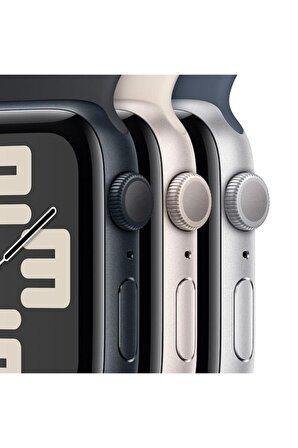 Apple Watch SE GPS 44mm Gece Yarısı Alüminyum Kasa ve Gece Yarısı Spor Kordon - M/L