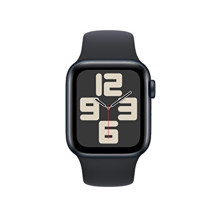 Apple Watch SE GPS + Cellular 40 mm Gece Yarısı Alüminyum Kasa ve Gece Yarısı Spor Kordon - M/L - MRGA3TU/A