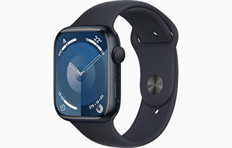 Apple Watch Series 9 GPS 41mm Gece Yarısı Alüminyum Kasa ve Gece Yarısı Spor Kordon - M/L - MR8X3TU/A