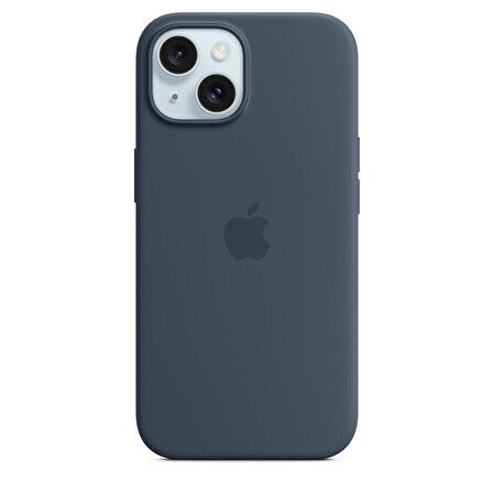 iPhone 15 için MagSafe özellikli Silikon Kılıf - Fırtına Mavisi - MT0N3ZM/A