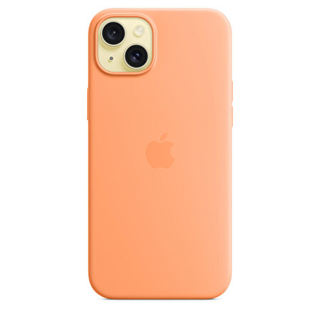 iPhone 15 Plus için MagSafe özellikli Silikon Kılıf - Turuncu Sorbe - MT173ZM/A