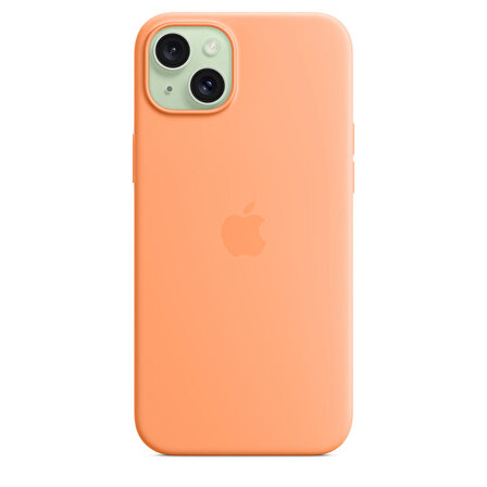 iPhone 15 Plus için MagSafe özellikli Silikon Kılıf - Turuncu Sorbe - MT173ZM/A