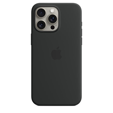 iPhone 15 Pro Max için MagSafe özellikli Silikon Kılıf - Siyah - MT1M3ZM/A