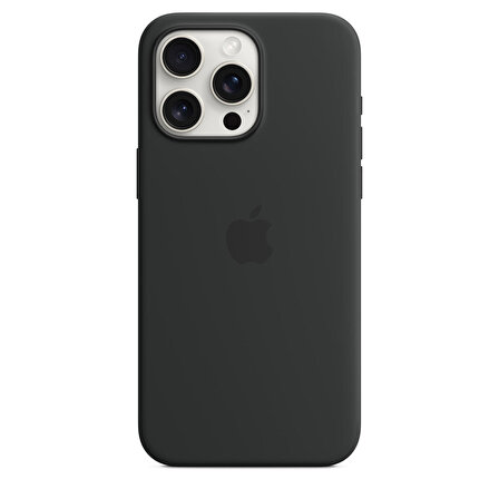 iPhone 15 Pro Max için MagSafe özellikli Silikon Kılıf - Siyah - MT1M3ZM/A
