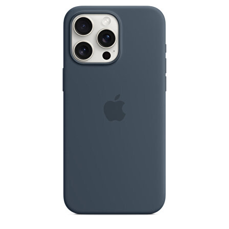 iPhone 15 Pro Max için MagSafe özellikli Silikon Kılıf - Fırtına Mavisi - MT1P3ZM/A