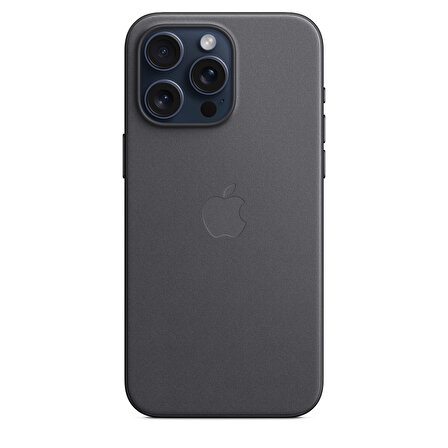 iPhone 15 Pro Max için MagSafe özellikli Mikro Dokuma Kılıf - Siyah - MT4V3ZM/A