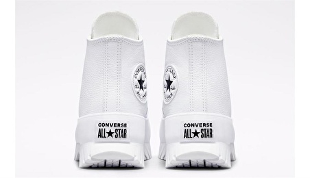 Converse Platform Chuck Taylor All Star Lugged 2.0 Leather High Top Günlük Ayakkabı Beyaz A03705C