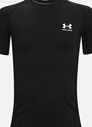 Under Armour Düz Siyah Erkek T-Shirt 1361723-001-UA HG Armour SS