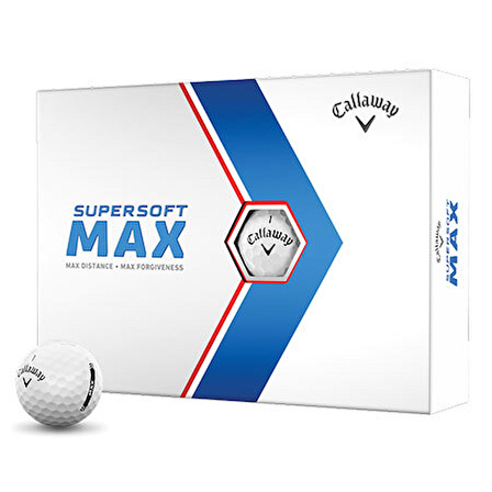 Callaway BL CG Supersoft Max 21 12B PK - Üçlü Golf Topu Beyaz Renk