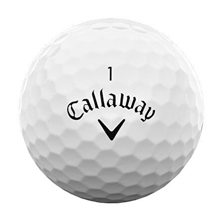 Callaway BL CG Supersoft Max 21 12B PK - Üçlü Golf Topu Beyaz Renk