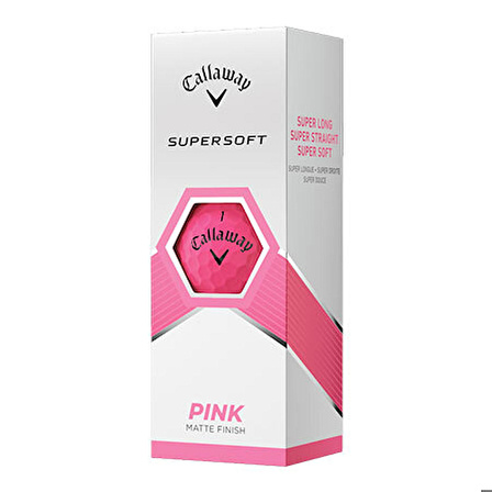 Callaway Bl Cg Supersoft Pink - Üçlü Golf Topu Pembe Renk 