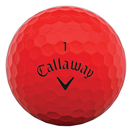 Callaway Bl Cg Supersoft Red - Üçlü Golf Topu Kırmızı Renk