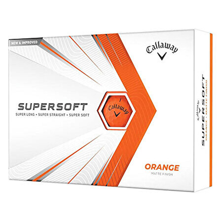 Callaway Bl Cg Supersoft Orange  - Üçlü Golf Topu Turuncu Renk