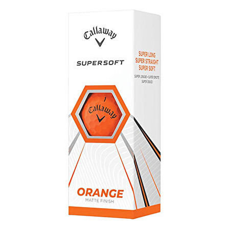 Callaway Bl Cg Supersoft Orange  - Üçlü Golf Topu Turuncu Renk