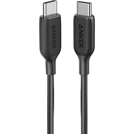 Anker PowerLine III USB-C To USB-C 0.9 Metre Data/Şarj Kablosu Siyah 60W Güç Destekli A8852
