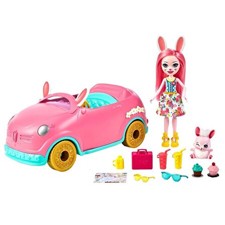 Mattel Enchantimals Bunny Mobile HCF85 Lisanslı Ürün
