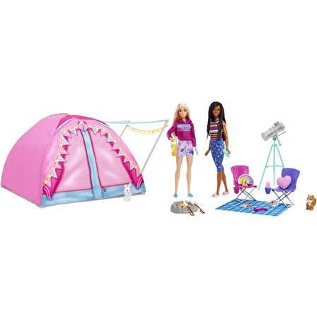 Barbie Malibu ve Brooklyn Kampta Oyun Seti Lisanslı Ürün