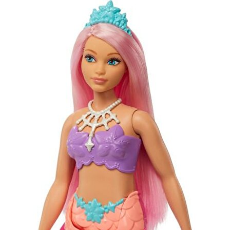 Barbie Dreamtopia Denizkızı -Açık Pembe HGR09 HGR08 Lisanslı Ürün