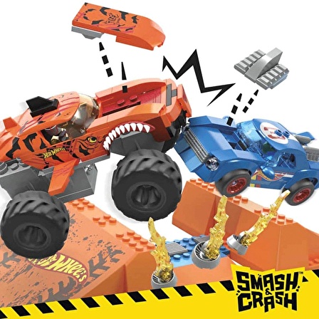 HKF88 Mega Hot Wheels Smash N Crash Tiger Shark Çarpışma Seti