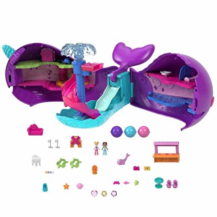 Polly Pocket Sparkle Cove Macera Teknesi HKV71 Lisanslı Ürün