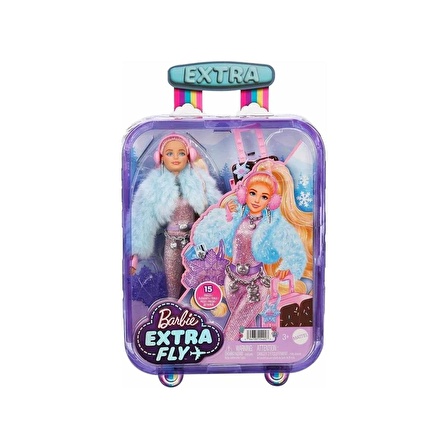 Barbie Extra Seyahat Bebekleri Kar Temalı HPB16 Barbie