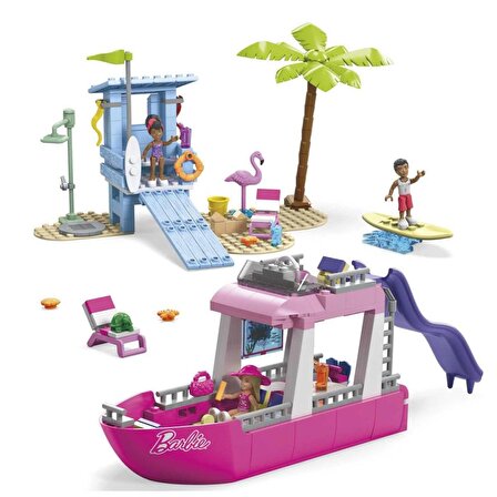MEGA Barbie® Malibu Rüya Teknesi™ 317 parça +6 yaş HPN79 