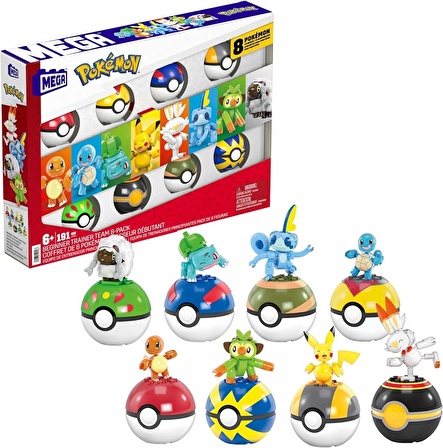 Mega Pokémon Beginner Trainer Team 8-Pack HTJ75 ‎191 Parça