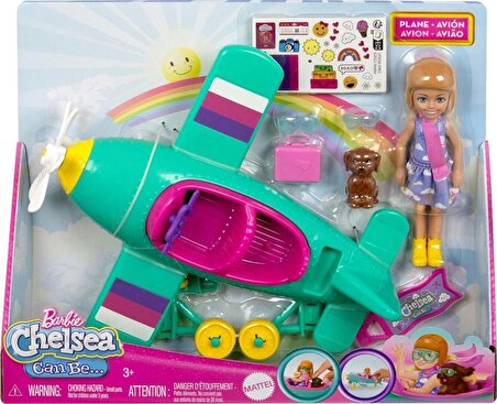 MATTEL Barbie Chelsea'nin Pervaneli Mini Uçağı Oyun Seti