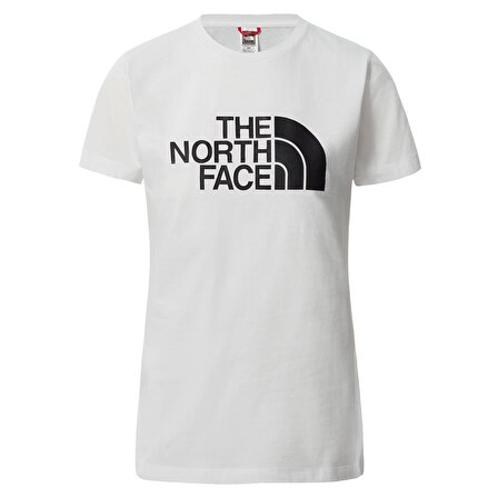 The North Face  Kadın S/S EASY Tişört Beyaz-XS