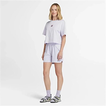 Timberland Short-Sleeve Tee Pastel Lılac Kadın T-Shirt
