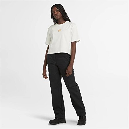 Timberland Short-Sleeve Tee Vıntage Whıte Kadın T-Shirt