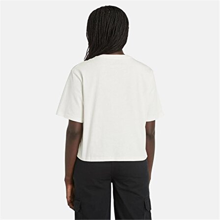 Timberland Short-Sleeve Tee Vıntage Whıte Kadın T-Shirt