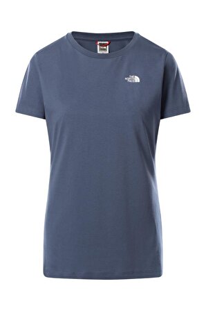 The North Face  Kadın S/S SIMPLE DOME Tişört Mavi-XS