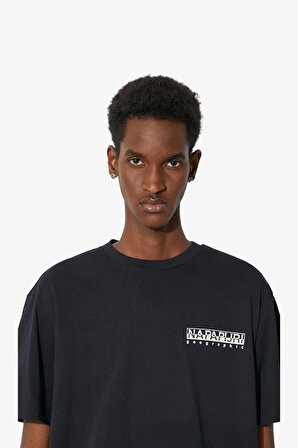 Napapijri S-Kotcho Erkek Siyah T-Shirt NP0A4HTV0411
