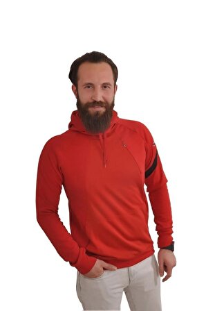 Dry Acd Hoodie Po Fp Ht Erkek Kırmızı Futbol Sweatshirt Cq6679-688