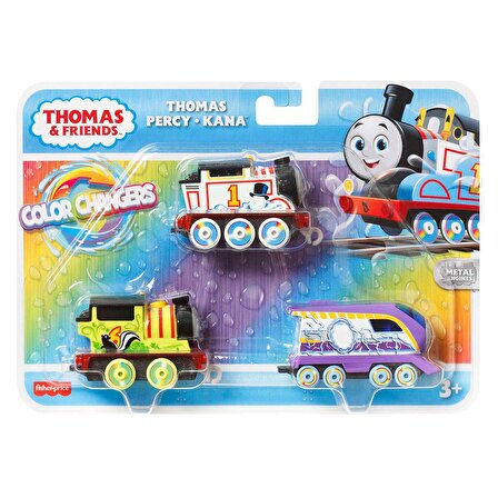 FABBATOYS Thomas ve Arkadaşları - Renk Değiştiren Küçük Trenler 3lü Paket