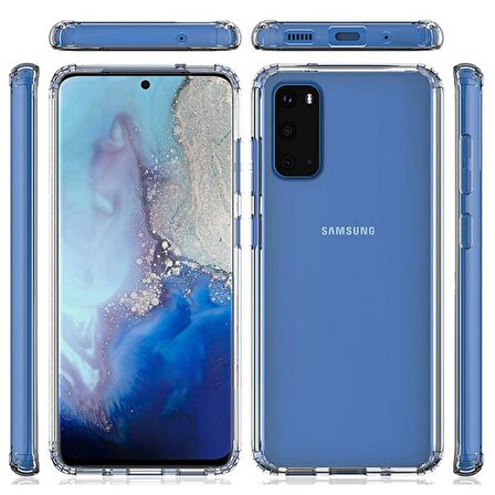 Ally Samsung Galaxy A01 Anti-Drop Darbe Emici Silikon Kılıf ŞEFFAF
