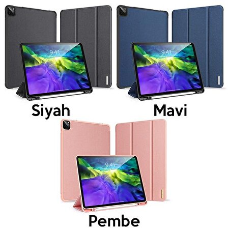 DUX DUCİS iPad Pro 12.9 (2021-2020-2018 )Kılıf Kalem Yerli Soft Tpu Mıknatıslı Domo Series Kılıf