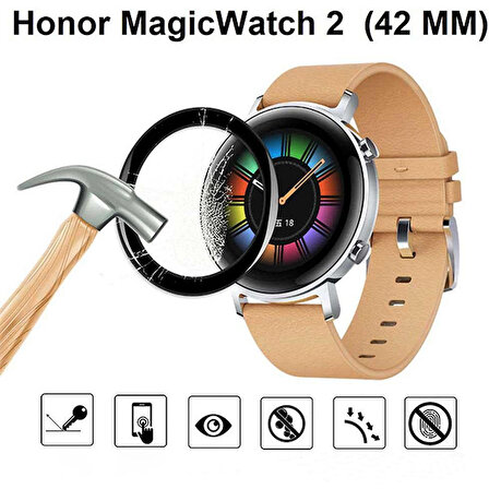 Honor Magic Watch 2 42mm 3D Kavisli PMMA Cam Ekran Koruyucu