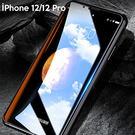 WK İPhone 12-12 Pro 6.1 Kingkong Curved Tempered Cam Ekran Koruyucu