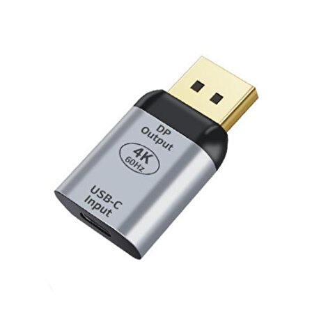 ALLY USB-C to DP 4K Dönüştürücü Adaptör 60Hz GÜMÜŞ