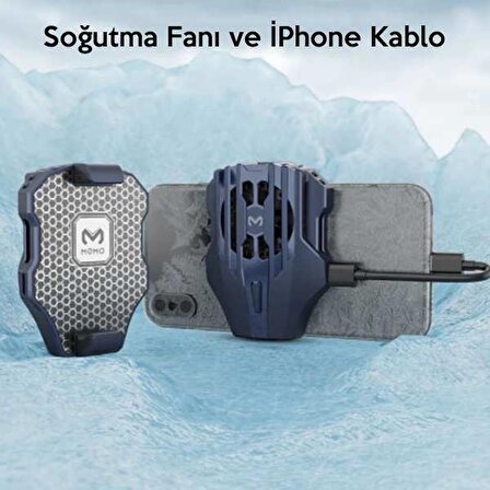 MEMO DL02  Telefonu Soğutma Fanı Radyatör (İPhone Kablo İle)