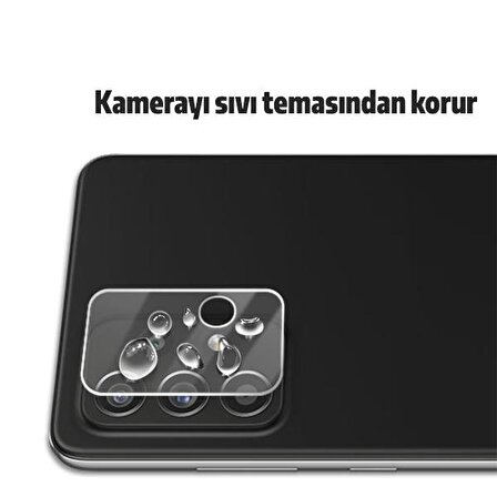 SM Galaxy A52-A72 Tempered Cam Kamera Koruyucu
