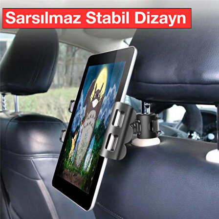 Ally Universal Araç Arka Koltuk Tablet ve Telefon Tutucu