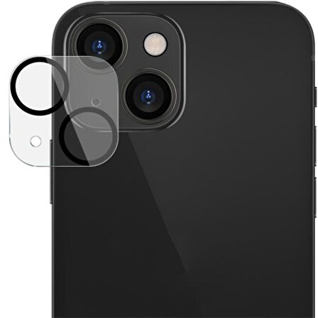 Ally Iphone 13-13 Mini 3d Full Tempered Glass Cam Kamera Koruyucu Şeffaf