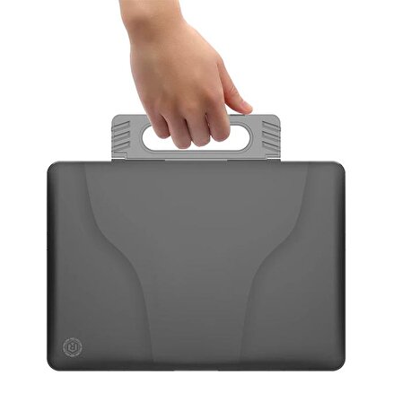 Ally Huawei MateBook D14 Ultrabook Portatif Alt Üst Kılıf Çanta SİYAH