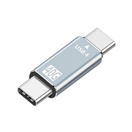 Ally 40Gbps USB 4 Type-C to Type-C Data Dönüştürücü Çevirici Adaptör GÜMÜŞ