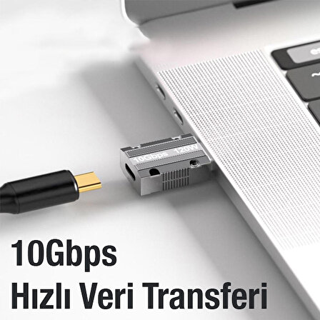 Macbook iPad 120W 10Gbps Type-C to USB OTG Adaptör Çevirici