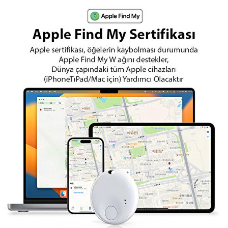 NTag Akıllı Smart Takip Cihazı GPS (Apple uyumlu)
